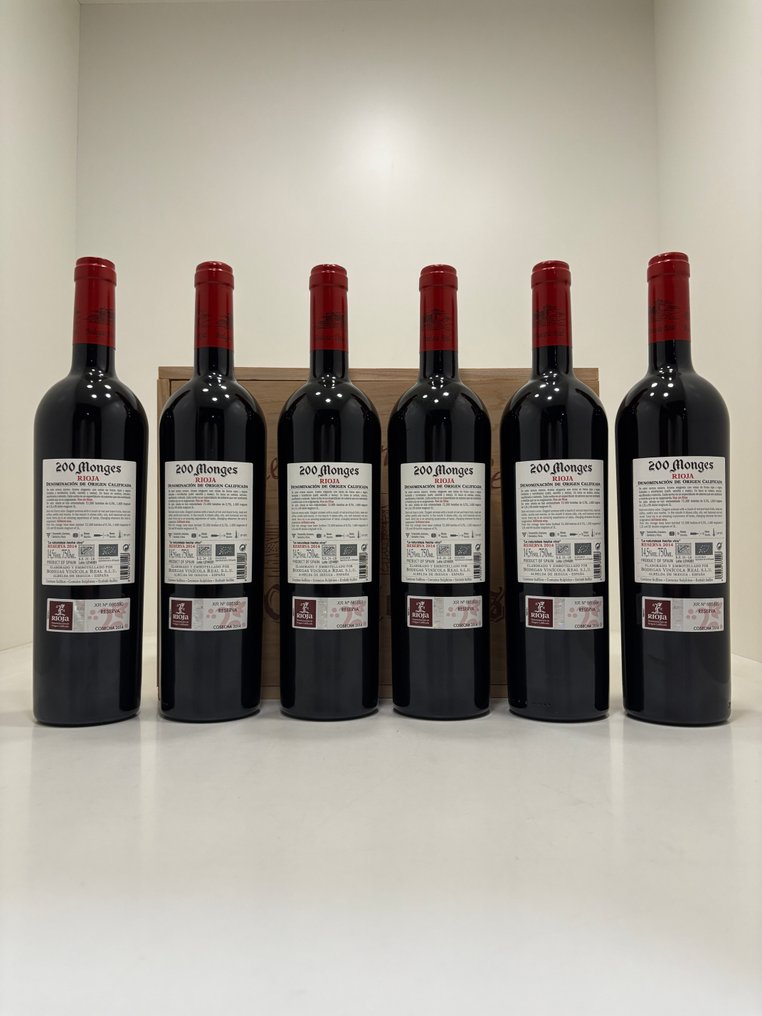 2014 Bodegas Vinícola Real, 200 Monges - Rioja Reserva - 6 Bottles (0.75L) #3.2