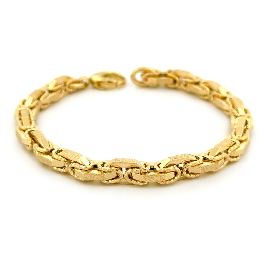 Handmade - 手镯 - Bizantina satinata - 9.5 g - 18K包金 黄金 - Il Giglio #1.0