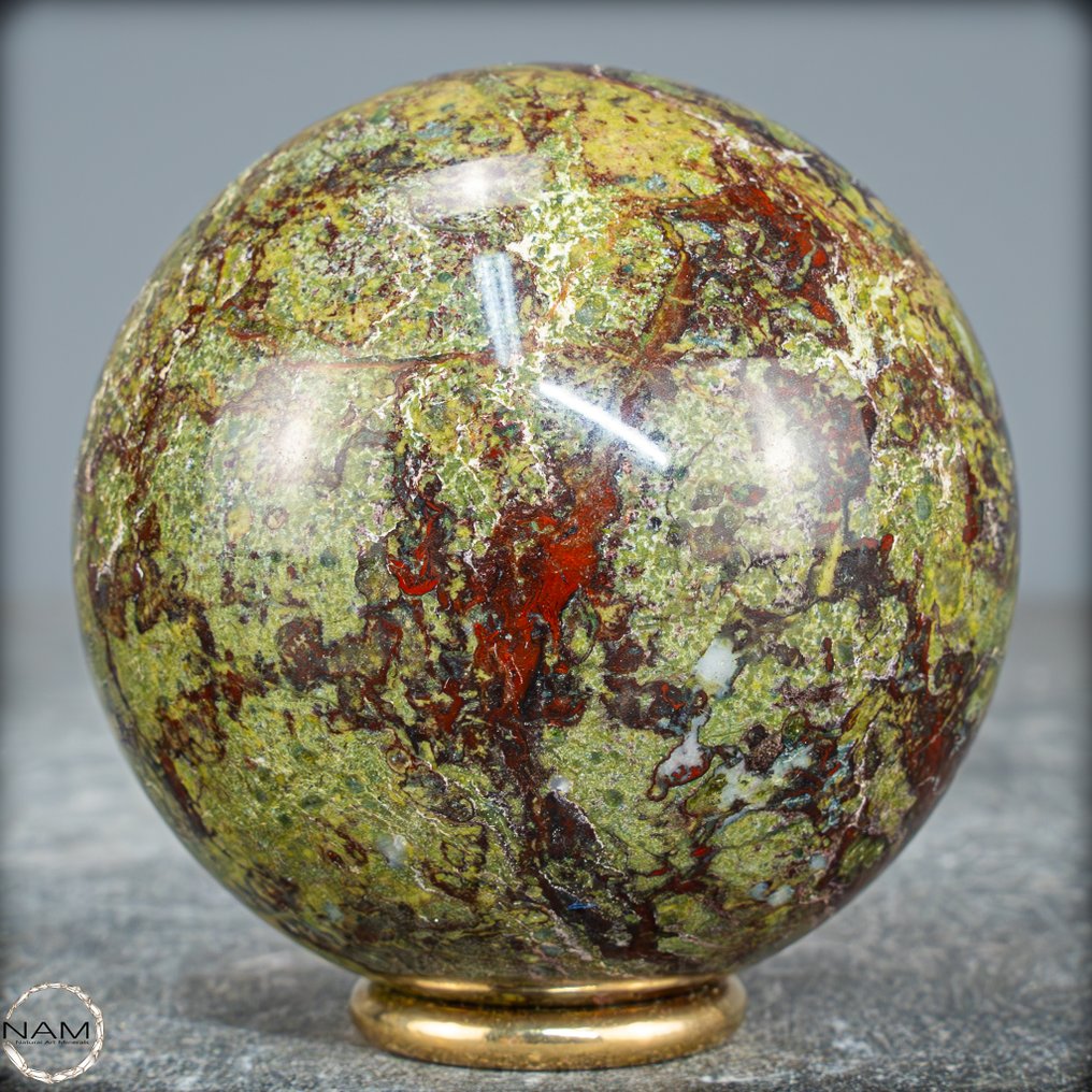 稀有天然龙血玉髓 Sphere- 453.37 g #1.0