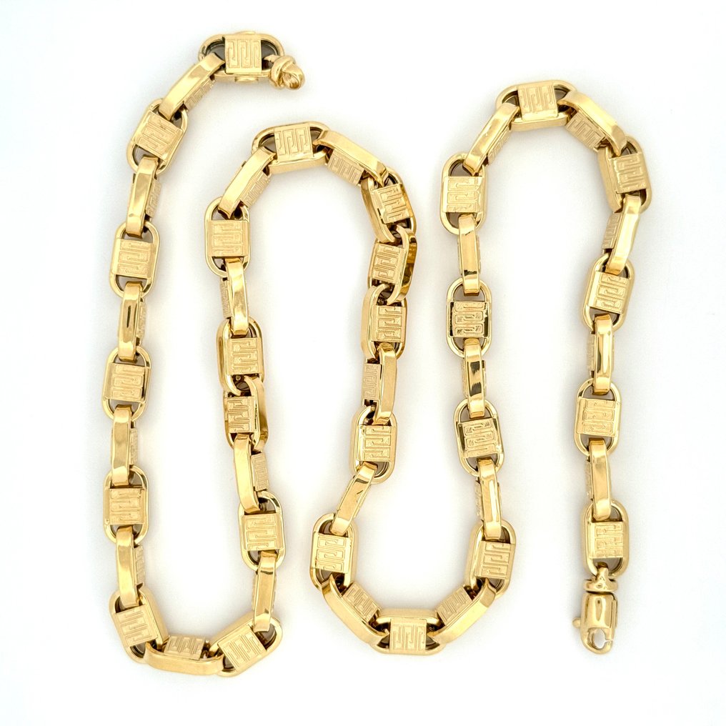 Handmade - 頸鏈 - 32.3 g - 18 克拉 黃金 #1.0