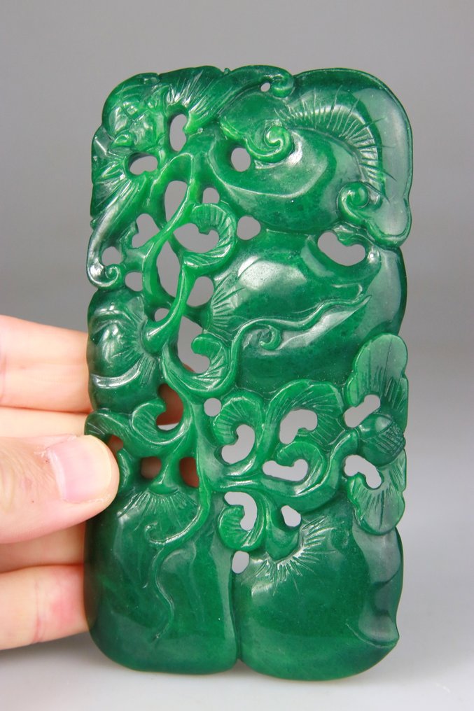 中国风吊坠 - 水果 - 仿翡翠玻璃 - 中國 - 二十世纪初 #1.0