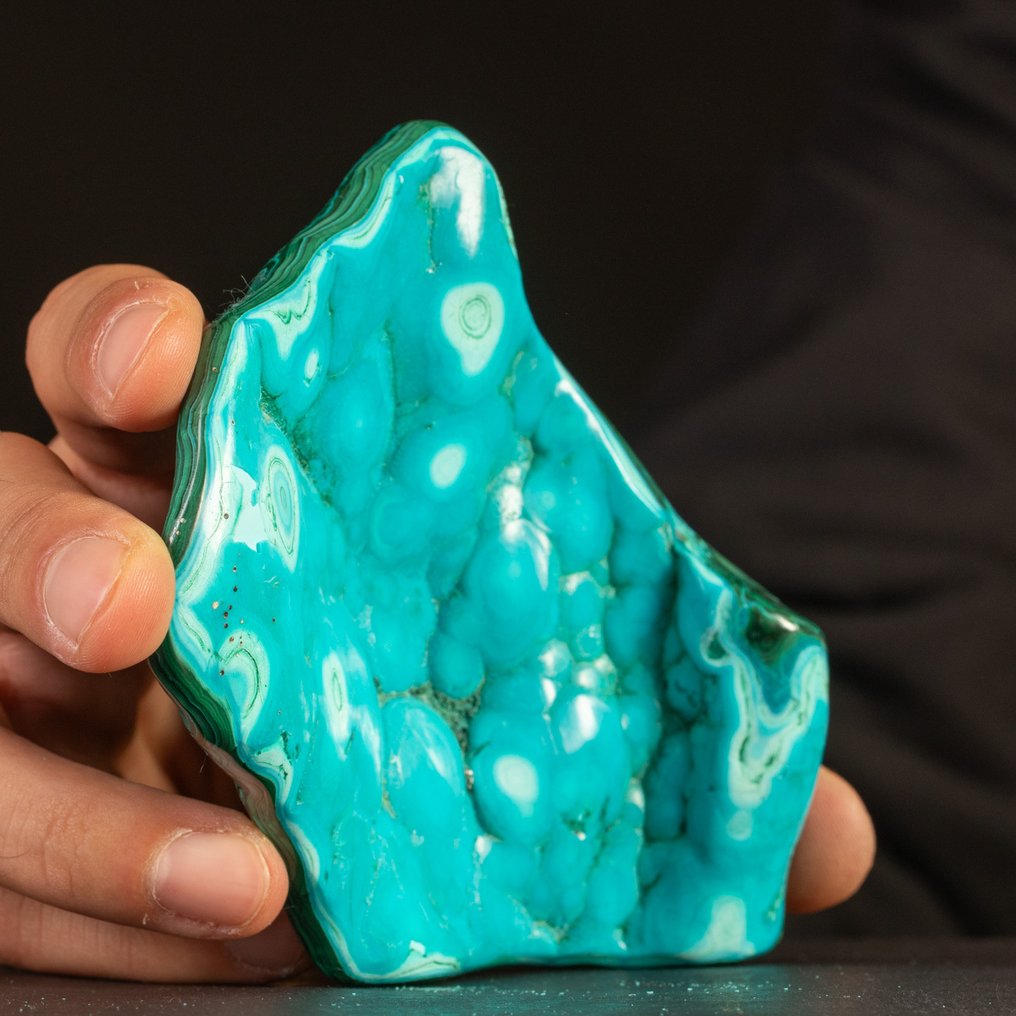 孔雀石与青铜玉标本 壮观的紧凑型青铜矿石形成 - 高度: 125 mm - 闊度: 85 mm- 240 g #4.3