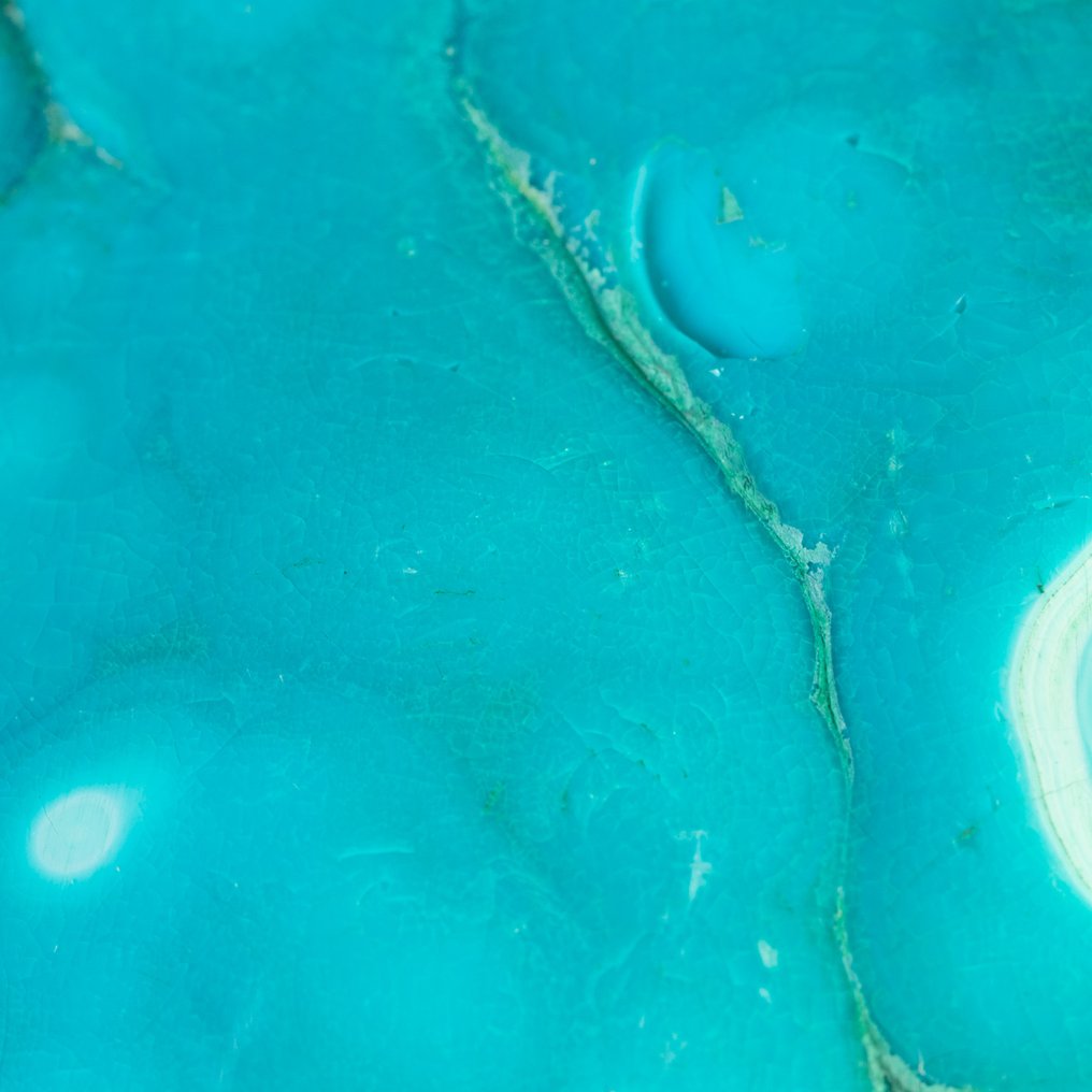 Δείγματα μαλαχίτη και χρυσόκολλας Εντυπωσιακή συμπαγής διαμόρφωση χαλκηδόνιου. - Ύψος: 150 mm - Πλάτος: 85 mm- 320 g #3.2