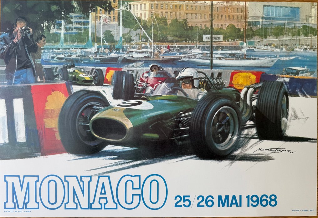 Anonymous - Poster pubblicitario- GP Monaco 1968- (After) #1.0