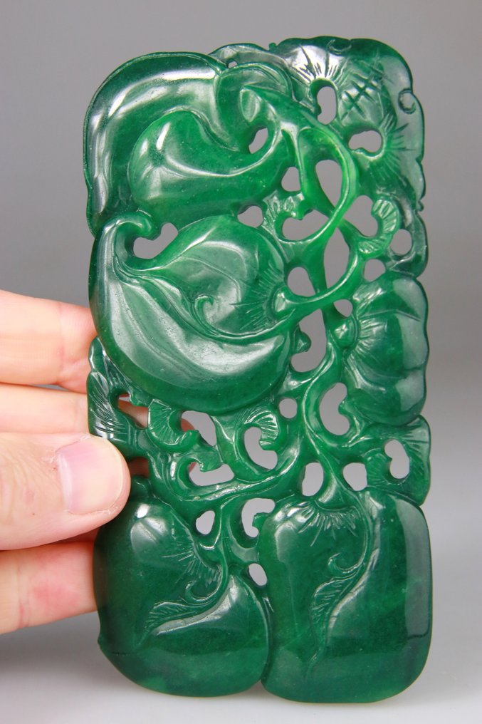 中国风吊坠 - 水果 - 仿翡翠玻璃 - 中國 - 二十世纪初 #3.2