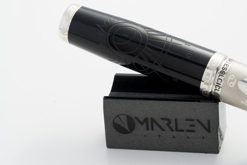 Marlen - Sundial (Penna Meridiana) - Edizione Limitata di 488 esemplari in Resina e Argento - Wieczne pióro #4.3