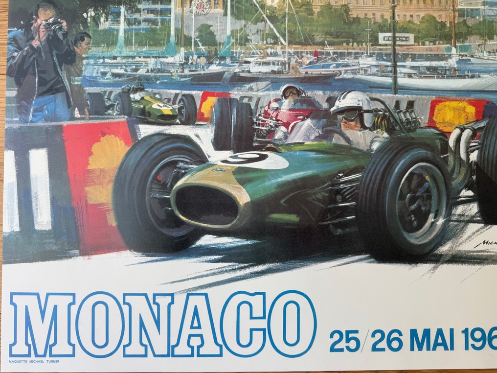 Anonymous - Poster pubblicitario- GP Monaco 1968- (After) #4.3