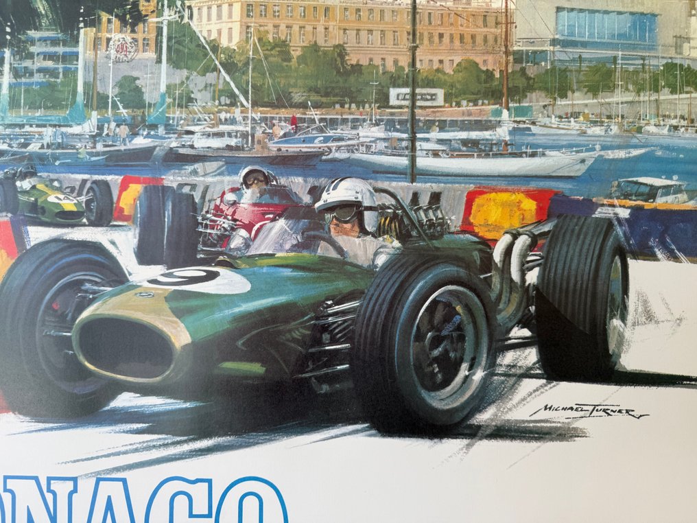 Anonymous - Poster pubblicitario- GP Monaco 1968- (After) #2.1