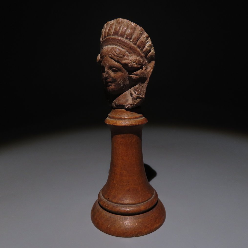 Αρχαία Αιγυπτιακή Terracotta Ανδριάντας. 1ος αιώνας π.Χ. ύψους 4,5 εκ. #2.1