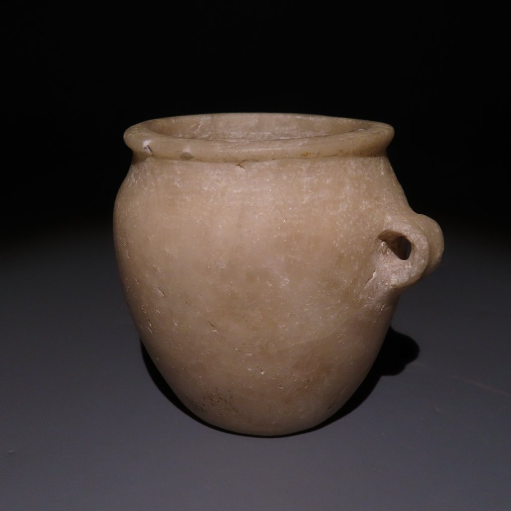 Αρχαία Αιγυπτιακή Αλαβάστρο Αντικείμενο. Nagada II, 1η δυναστεία, 3500-2900 π.Χ. Ύψος 7,4 εκ. #2.1