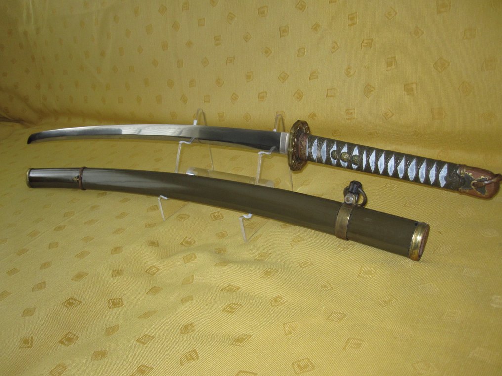 武士刀 - 正品 Yasukunito，二战日本陆军军官刀，采用不寻常的装配（98式）“新军刀”式。 - 日本 #4.3