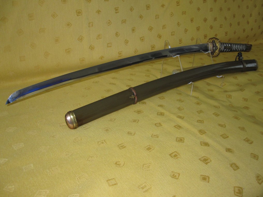 武士刀 - 正品 Yasukunito，二战日本陆军军官刀，采用不寻常的装配（98式）“新军刀”式。 - 日本 #3.2