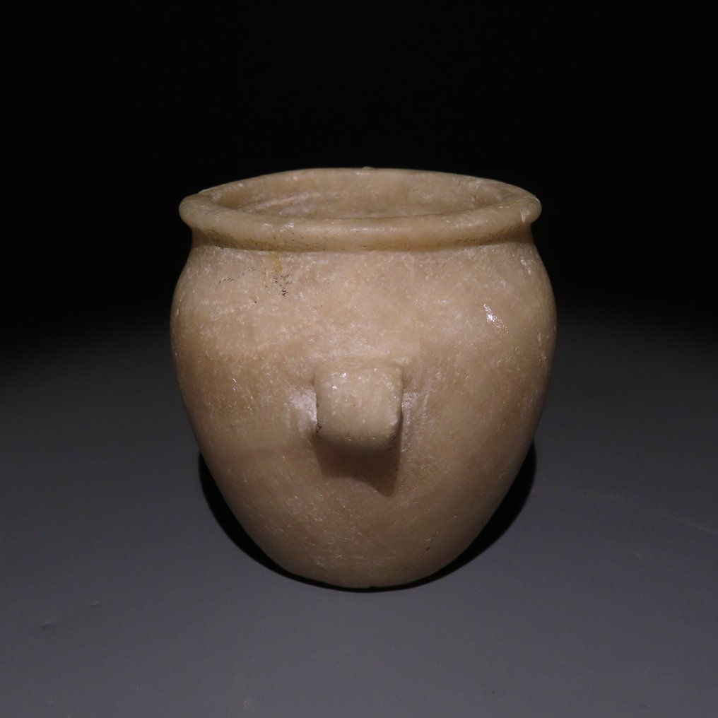 Αρχαία Αιγυπτιακή Αλαβάστρο Αντικείμενο. Nagada II, 1η δυναστεία, 3500-2900 π.Χ. Ύψος 7,4 εκ. #3.2