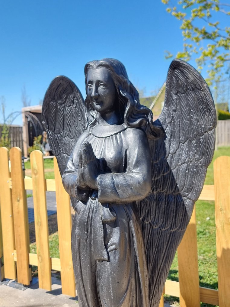 Statue, Large Praying Angel - 98 cm - betong/stein - 2025 #4.3