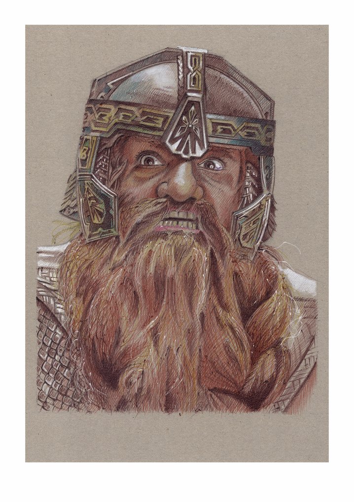 Miguel Ángel Alfaro Rey - Lord Of RIngs - Litografía Set of 3 - limited edition - New A4 - with Coa #2.1