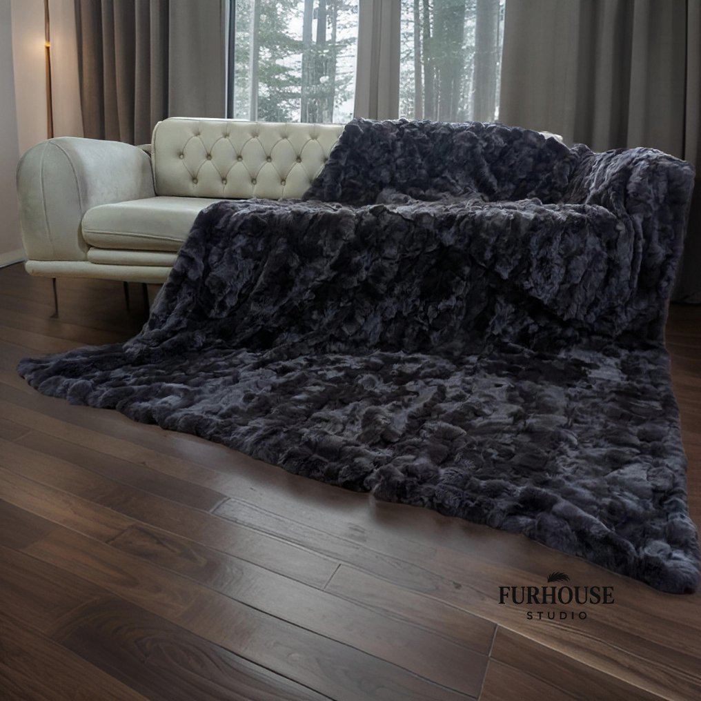 Furhouse Studio - Shadow Grey - Blanket - 235 cm - 175 cm - High Quality - King Size #1.0