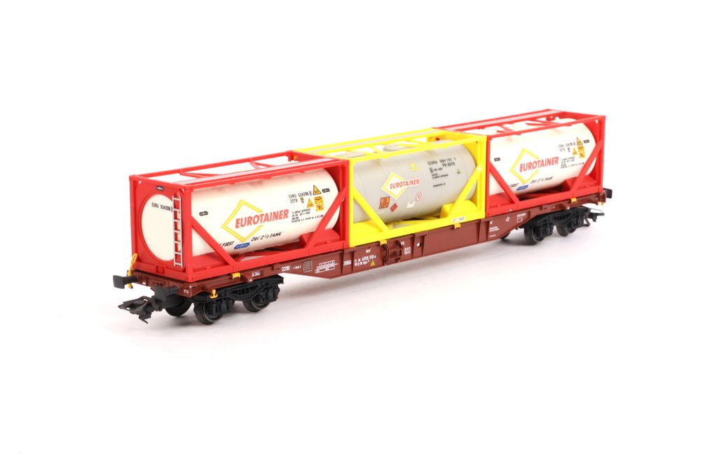 Märklin H0 - 47072 - Model train freight carriage (1) - Container transport wagon 'Eurotainer' - DB #1.0