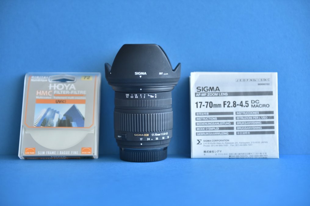 Sigma AF zoom 17-70mm f/2.8-4.5 DC macro for Nikon + Accessoires * EXCELLENT * Objectif à focale variable #1.0