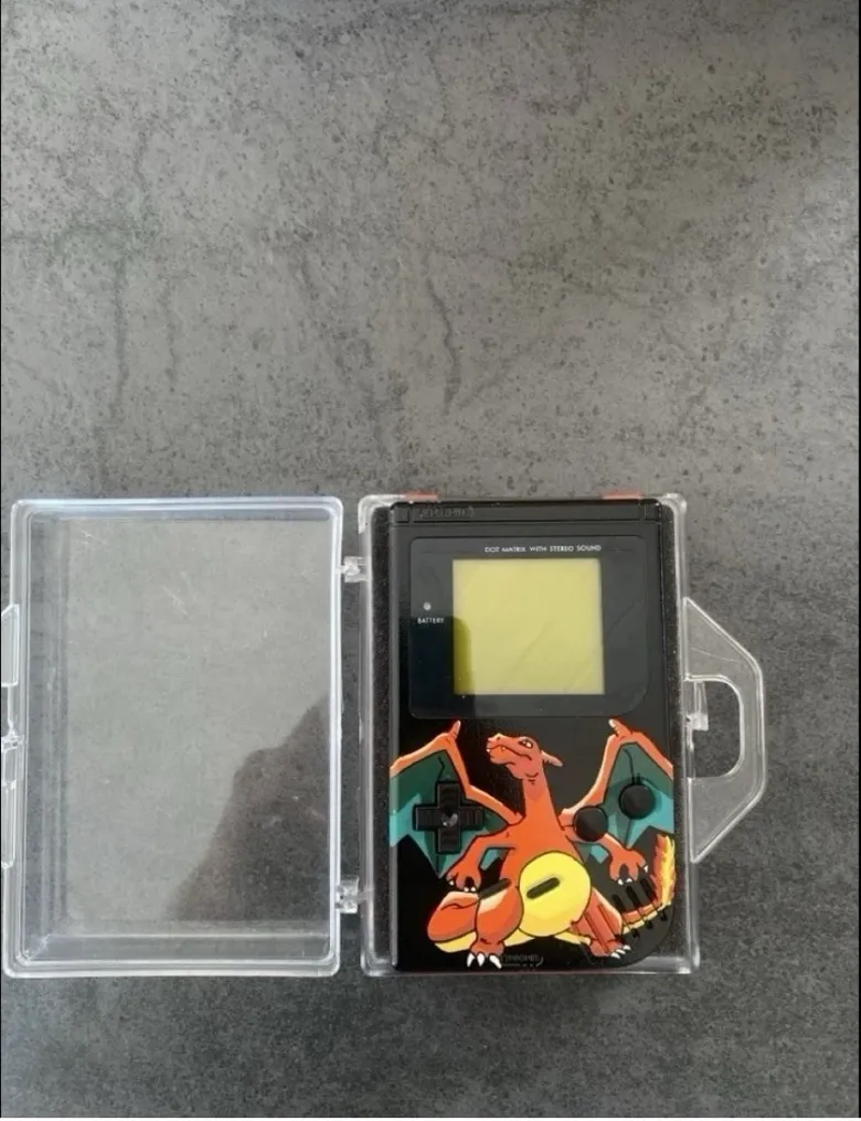 Nintendo - Gameboy Classic - Charizard custom - Video game console - with extra case #1.1