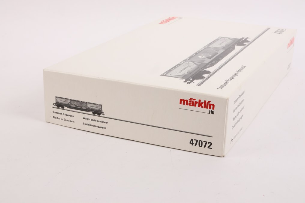 Märklin H0 - 47072 - Model train freight carriage (1) - Container transport wagon 'Eurotainer' - DB #3.2