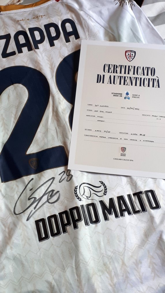 Cagliari - 意大利足球联盟 - Gabriele Zappa - 足球衫 #1.0