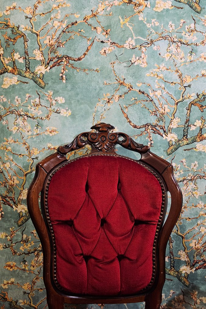 凡高布料《杏仁花》绿色水鸭色限量版！！ -300x280厘米- Artmaison 艺术品 - 纺织品  - 300 cm - 280 cm #4.3