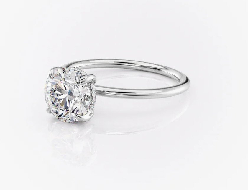 χωρίς τιμή ασφαλείας - Δαχτυλίδι αρραβώνων - 18 καράτια Λευκός χρυσός - 1.11ct. tw. Διαμάντι (Φυσικό) - Διαμάντι #1.0