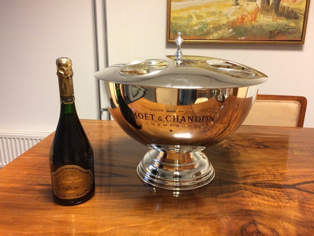 香槟冷却桶 - 向 Moët et Chandon 致敬，银质镀层 - 带盖 #4.3