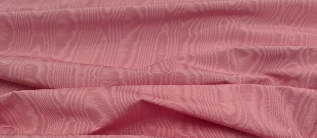 Charme Rosato – Tessuto Moiré Vintage in Misto Seta - Textile  - 625 cm - 140 cm #4.3