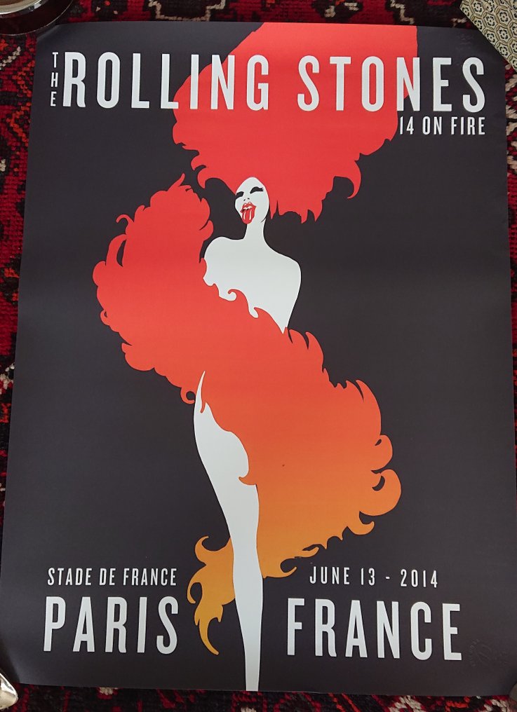 Anonymous - Cartel Rolling Stones 2014 Gira 14On Fire París Francia - 2010-tallet #1.0