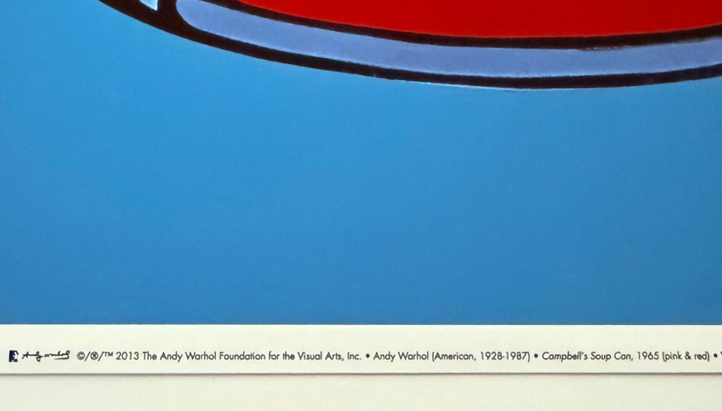 Andy Warhol - “Campbell's Soup Can, 1965 (pink & red)”. Copyright: Andy Warhol Foundation for the Visual Arts, #3.2