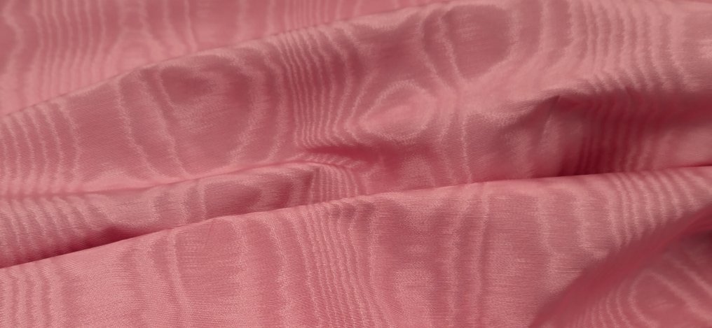 Charme Rosato – Tessuto Moiré Vintage in Misto Seta - Textile  - 625 cm - 140 cm #3.2