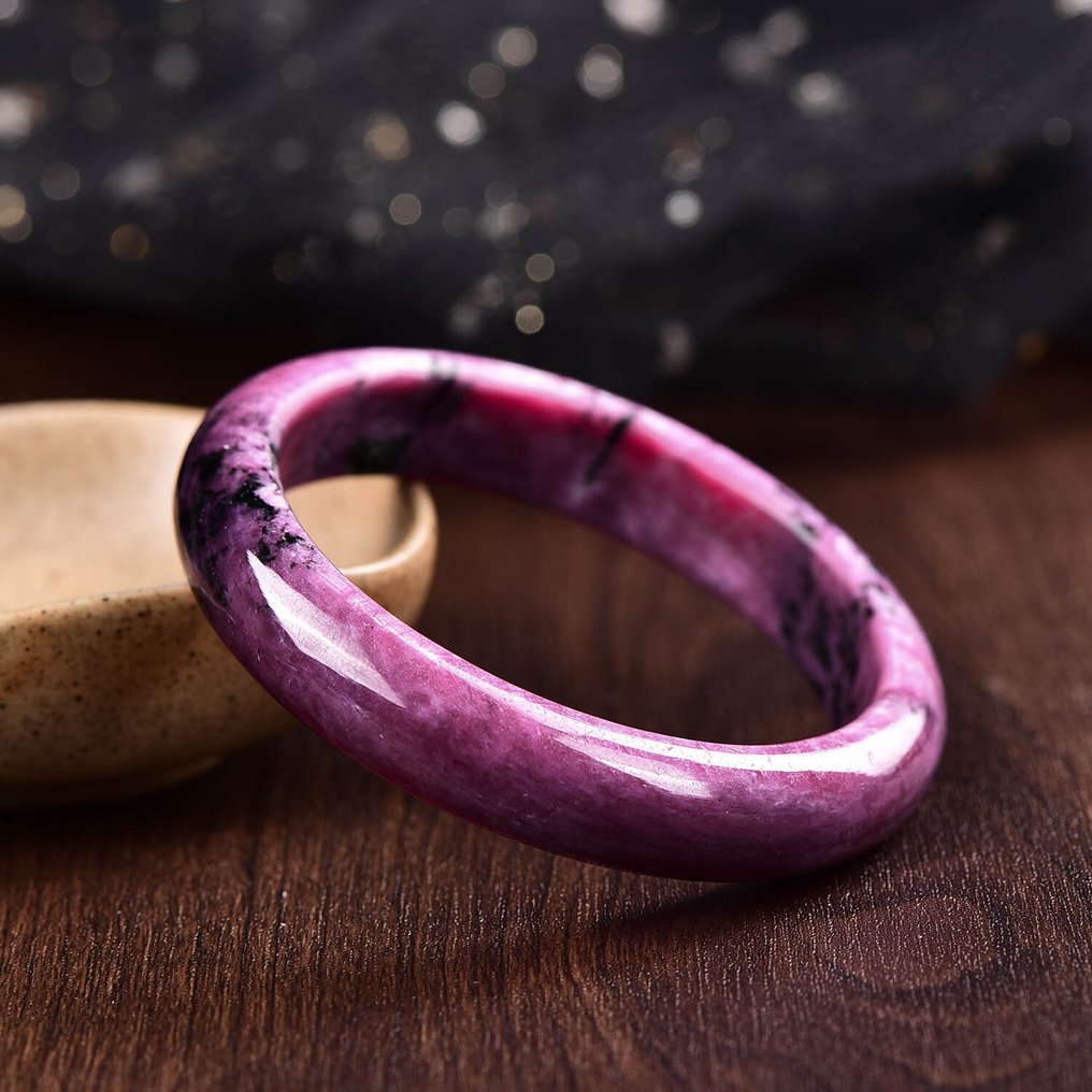 ALGT 认证 - 独家高品质天然红宝石手镯 采用整块宝石精心切割和抛光而成- 83.46 g #4.3