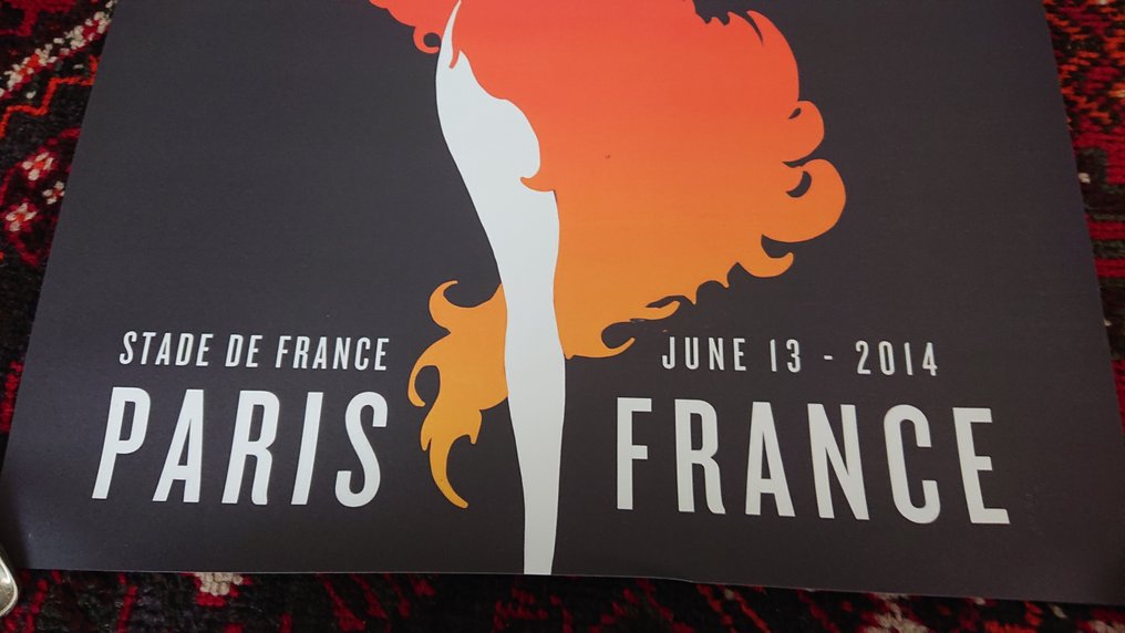 Anonymous - Cartel Rolling Stones 2014 Gira 14On Fire París Francia - 2010-tallet #2.1