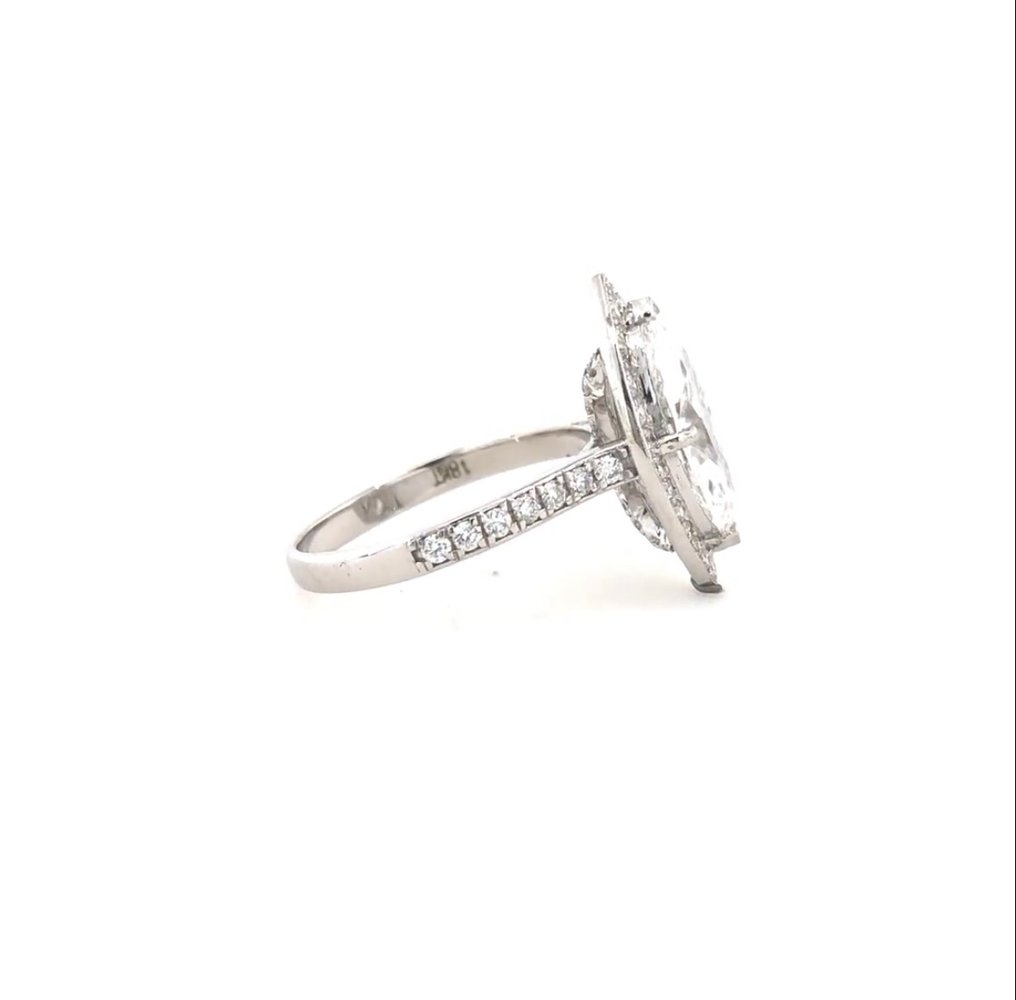 No reserve price - Ring - 18 kt. White gold - 2.55ct. tw. Diamond (Lab-grown) - Diamond #3.2