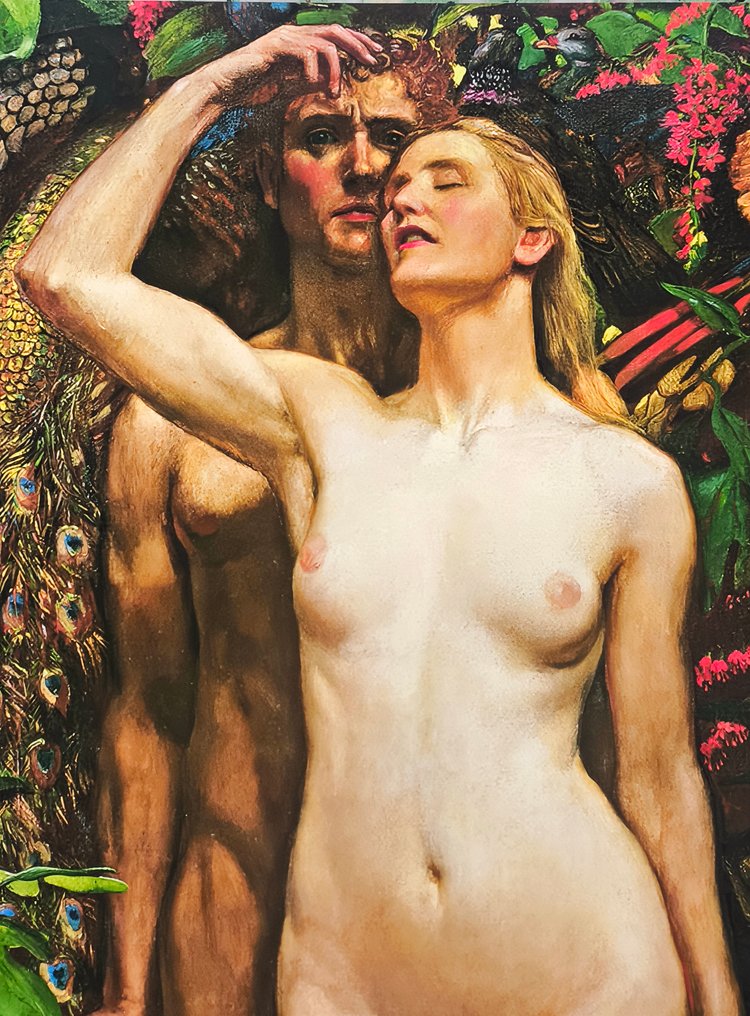 Byam Shaw (1872–1919) (after) - "Adam and Eve, 1911" - (40x60,5cm) #3.2