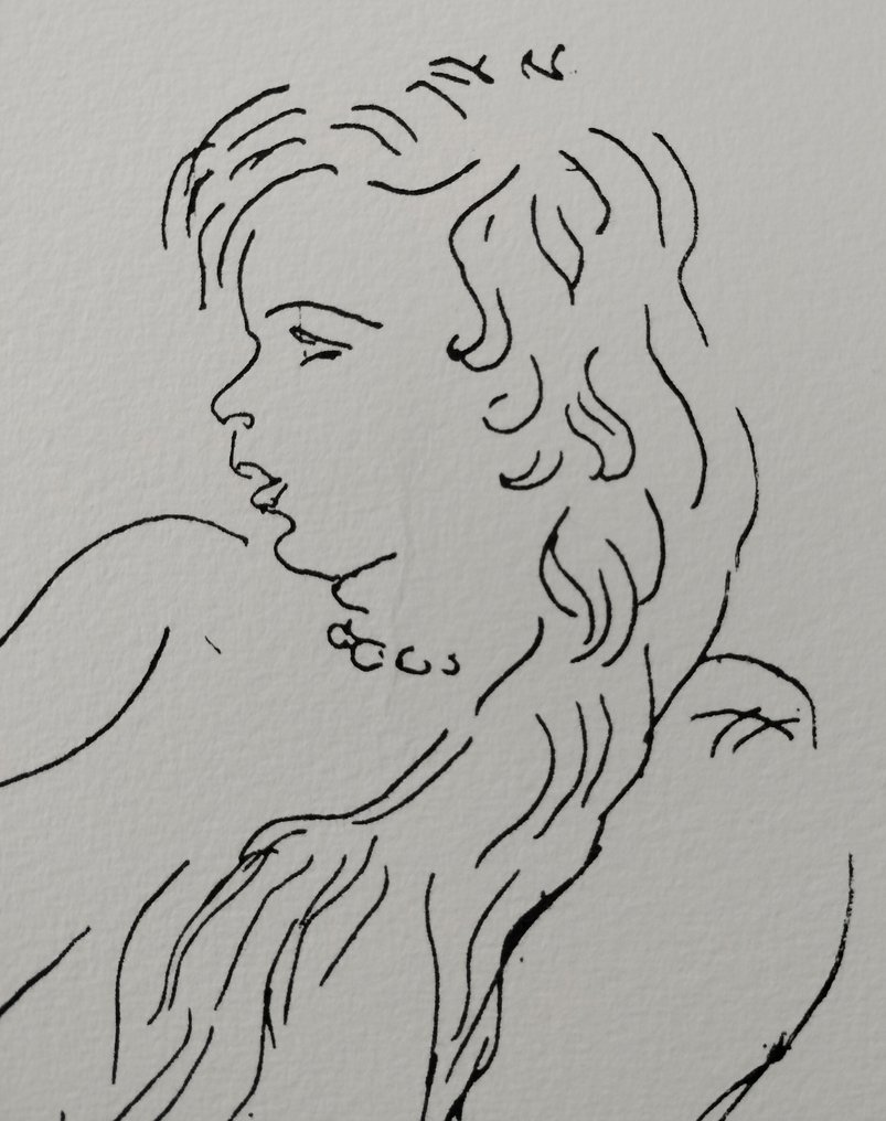 Henri Matisse (1869-1954), (d'après) - Nu au collier et aux cheveux longs #1.0