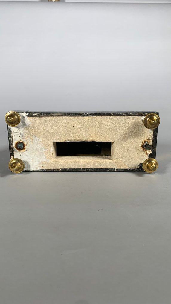 Relógio de lareira com figura - Bronze - 1800-1850 #1.0