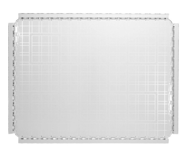 Διακοσμητικός δίσκος - Kartell - Piazza - Crystal - Ιταλία #2.1