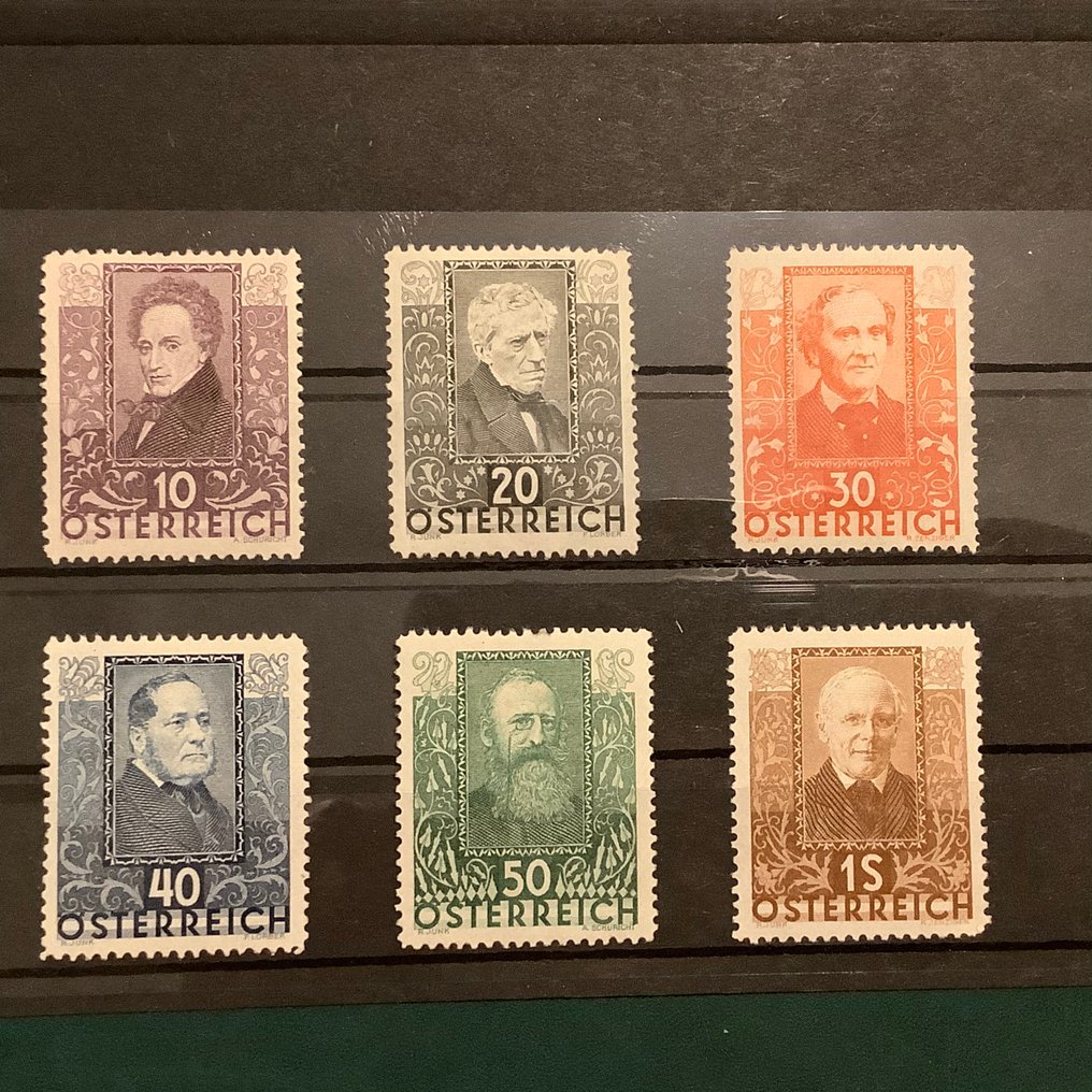 Αυστρία 1931 - Αυστριακοί ποιητές - Michel 524/529 #4.3