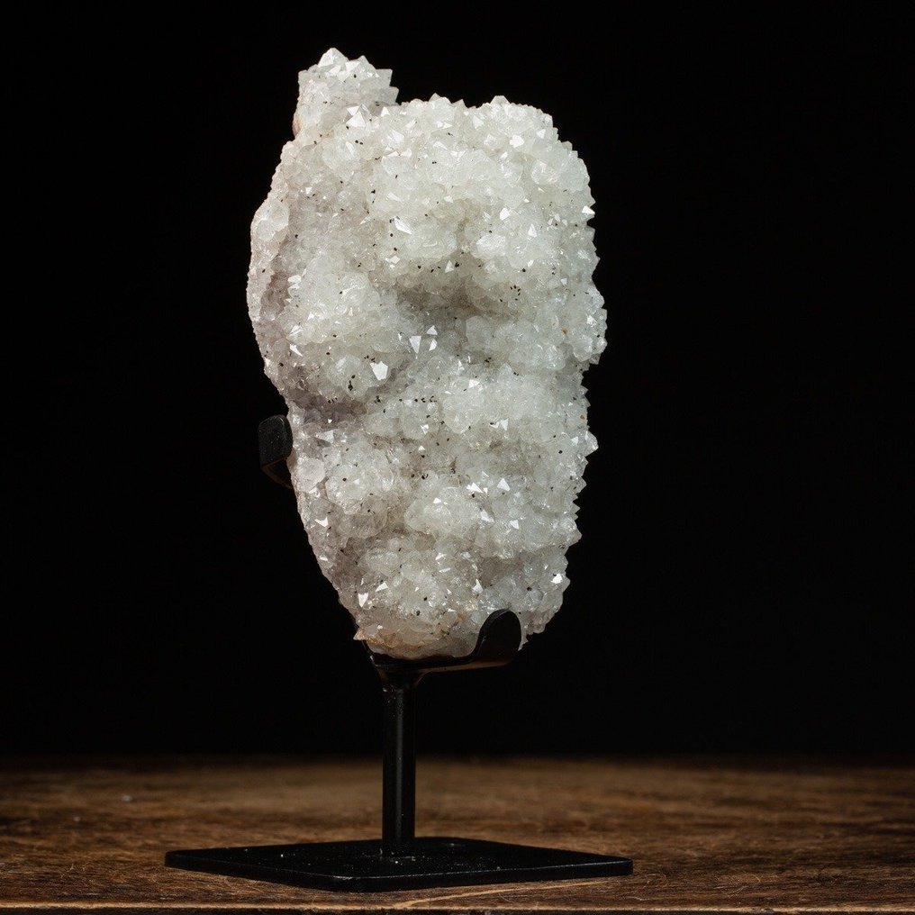 白色方解石晶簇 - 精彩的闪耀微晶结构 - 高度: 240 mm - 宽度: 100 mm- 2160 g #3.2