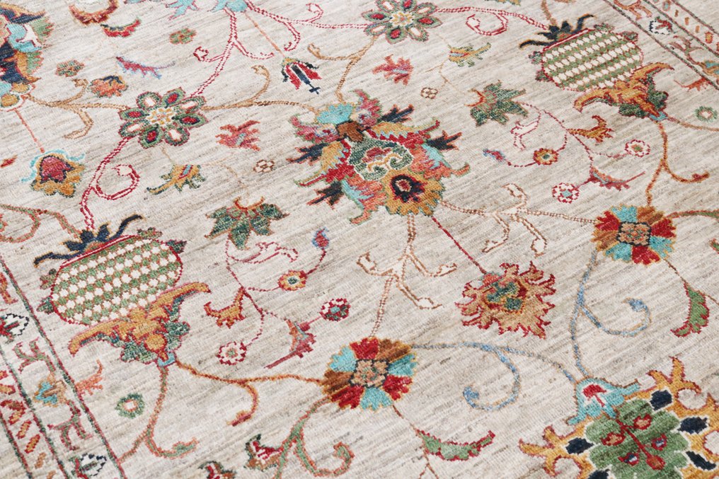 Håndknyttet tæppe Super Ziegler Chubi, tæppe i fin uld - Tæppe - 217 cm - 158 cm #3.2