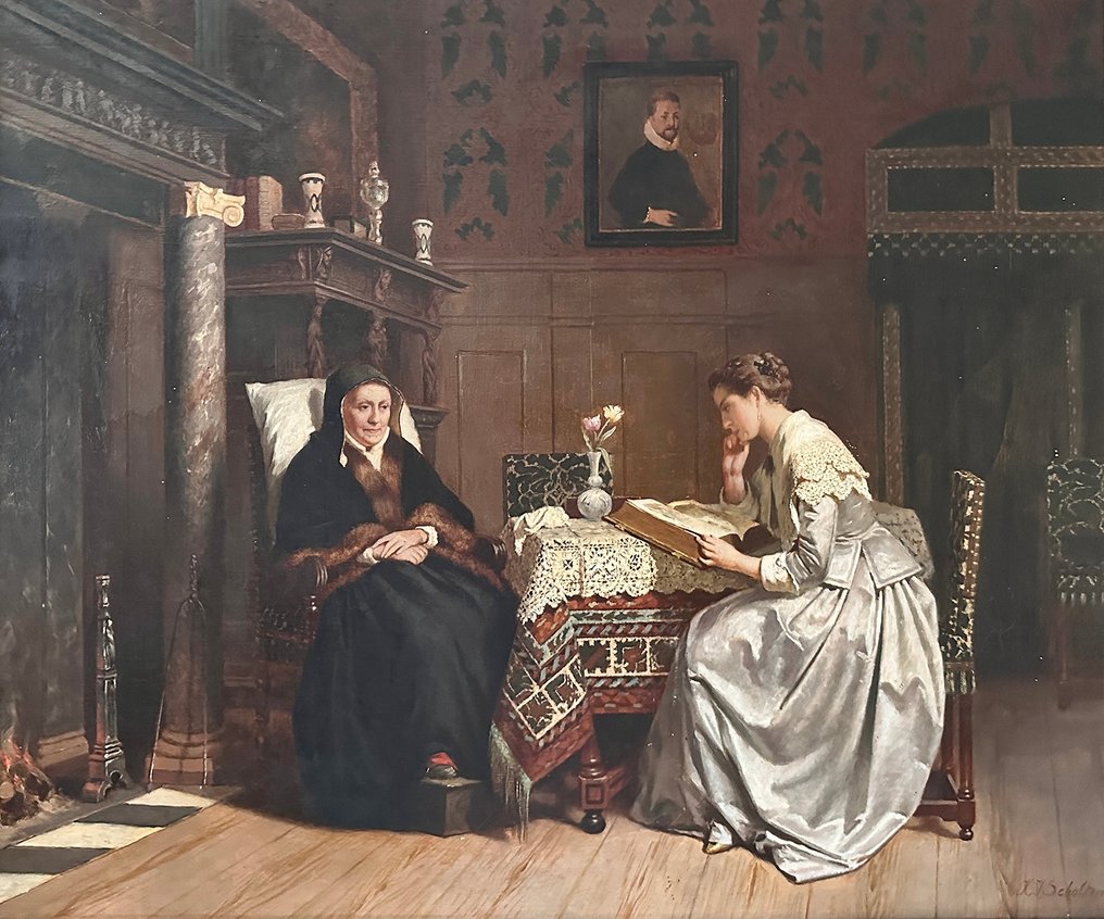 Hendrik Jacobus Scholten ( 1824–1907) - Sunday Morning #1.0