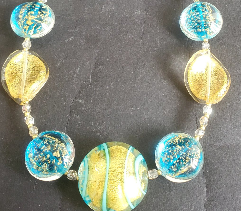 24 καράτια - Κίτρινο χρυσό, Murano - Κολιέ #4.3