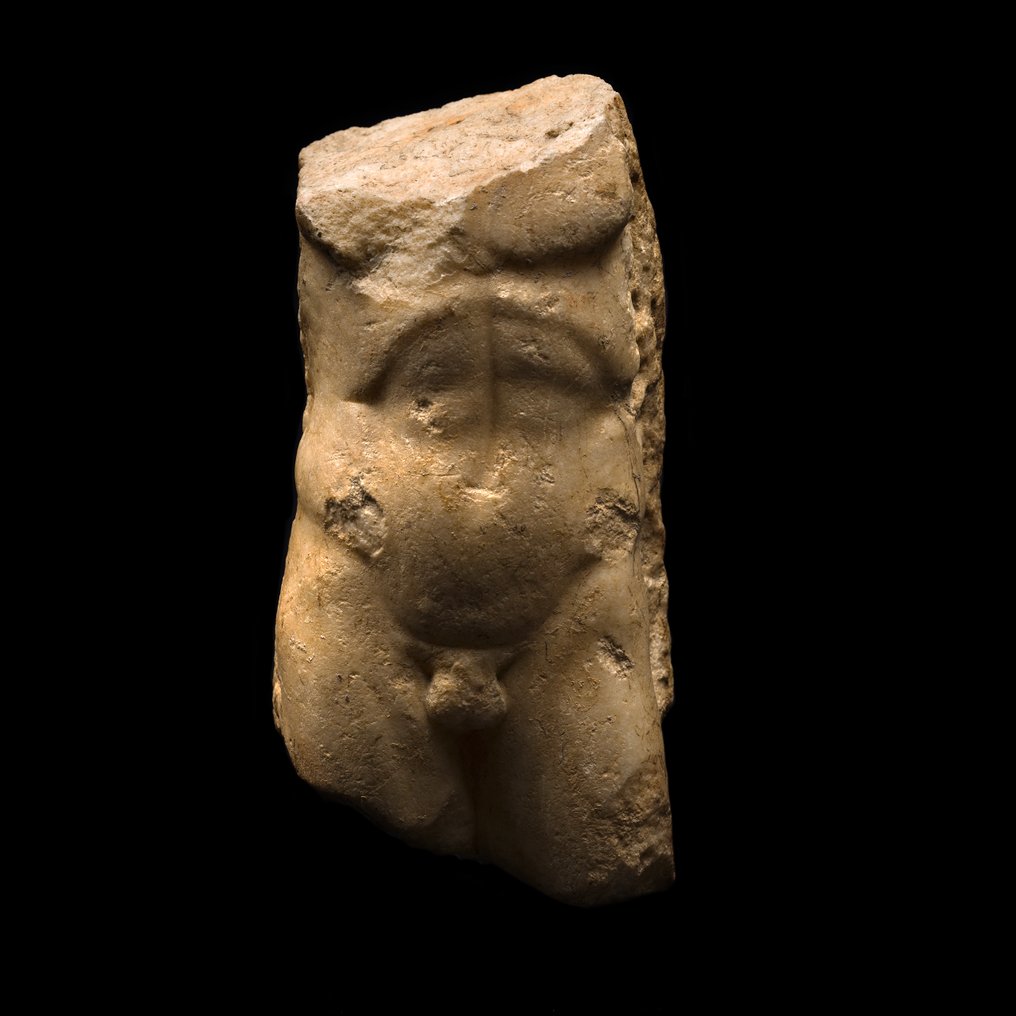 古羅馬 大理石 男性躯干。公元1至3世纪。高23厘米。 #1.0