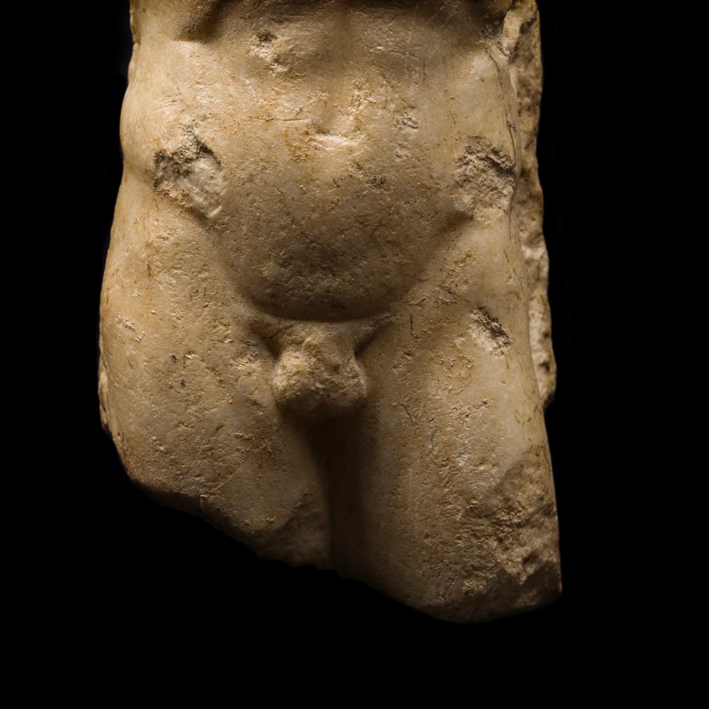 古羅馬 大理石 男性躯干。公元1至3世纪。高23厘米。 #2.1