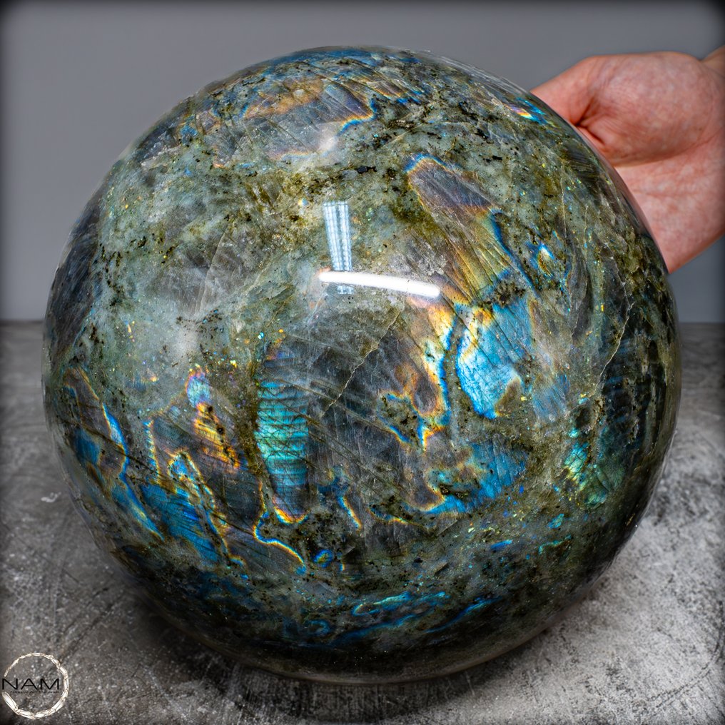Natural Labradorite sphere from Madagascar Of the highest quality- 9100.44 g #2.1