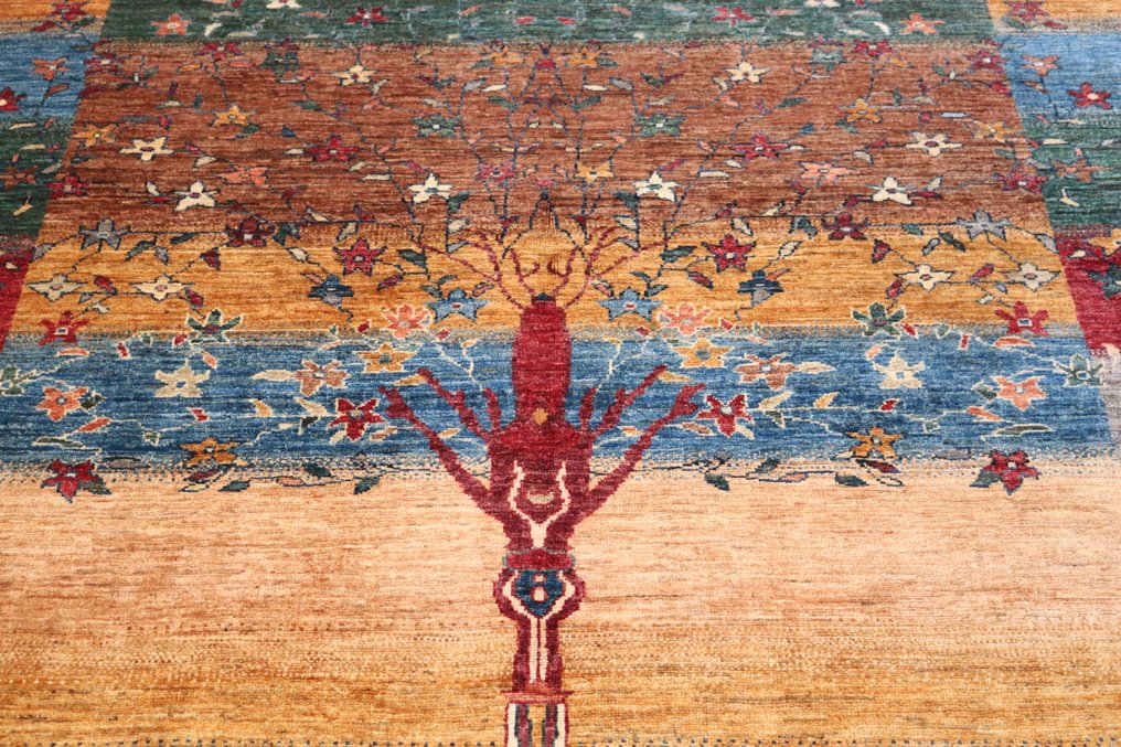 Håndknyttet tæppe Super Ziegler Chubi, tæppe i fin uld - Tæppe - 193 cm - 158 cm #4.3