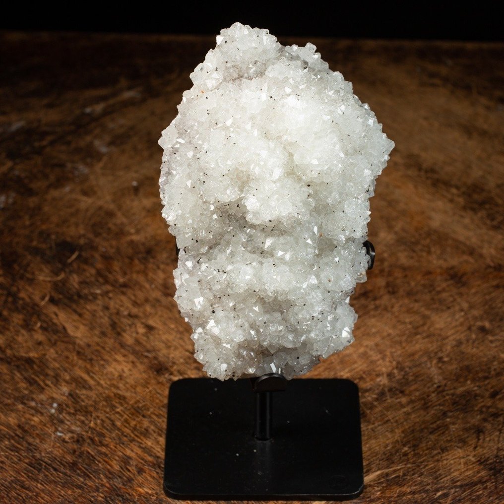 白色方解石晶簇 - 精彩的闪耀微晶结构 - 高度: 240 mm - 宽度: 100 mm- 2160 g #1.0