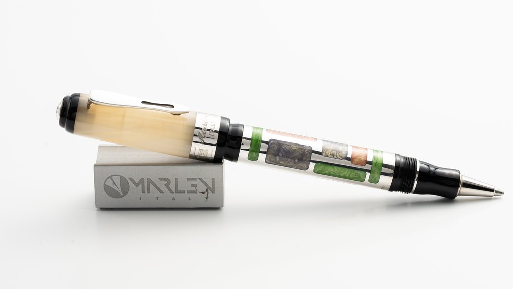Marlen - Forme Petite - Edizione Speciale in Resina Italiana e Argento 925 smaltato a mano - Στυλό διαρκείας #2.1